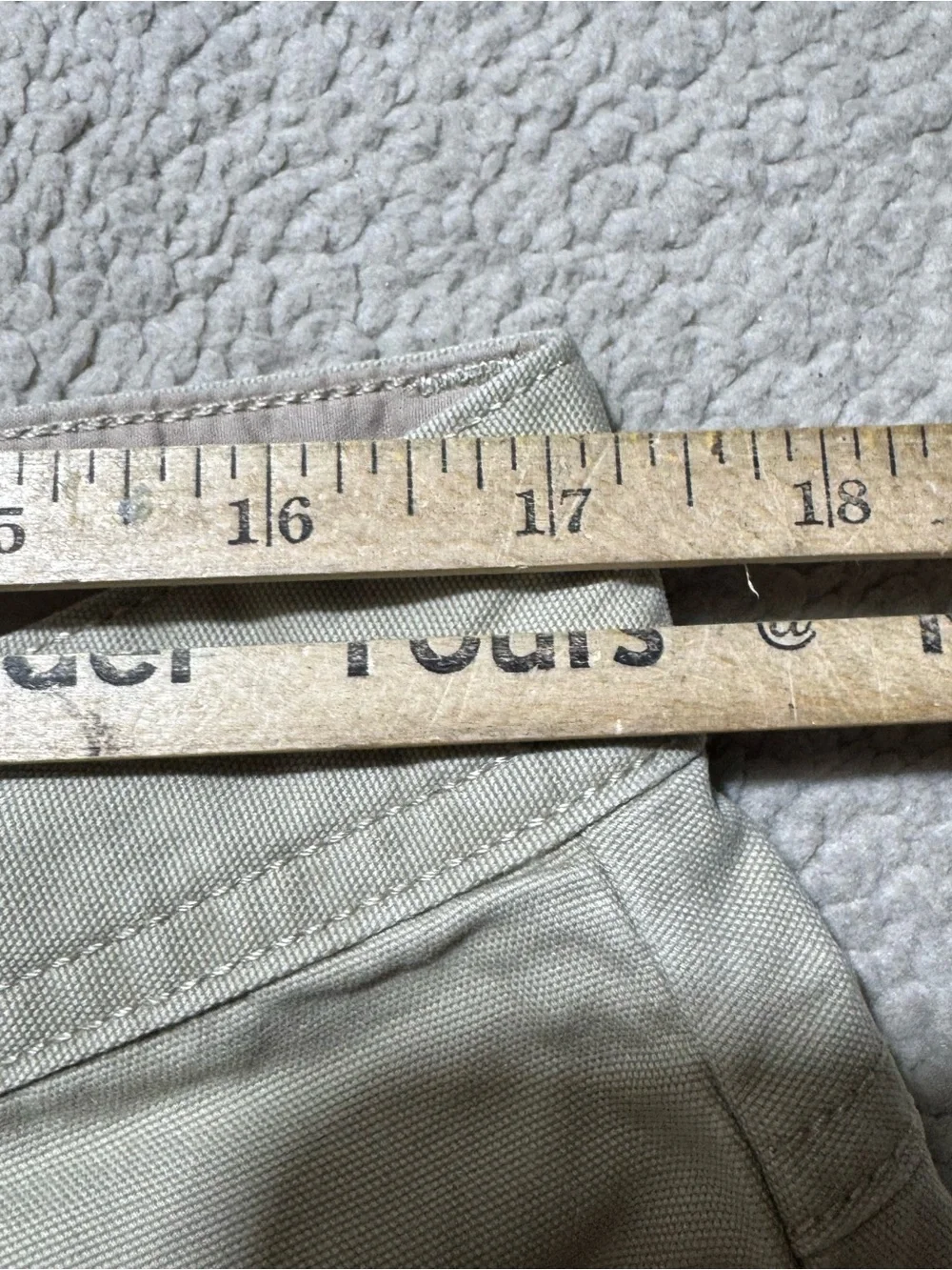The North Face Shorts Mens 34 Beige Mid Rise Outdoor Cotton Summer Meas 34x10.5